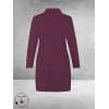 Plus Basics Blazer Long Jacket Burgundy