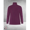 PLUS BASICS Shirt TURTLE NECK Burgundy