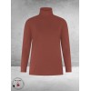 PLUS BASICS Shirt TURTLE NECK Cacao