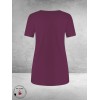 Plus Basics Travel Shirt Rond Hals Burgundy