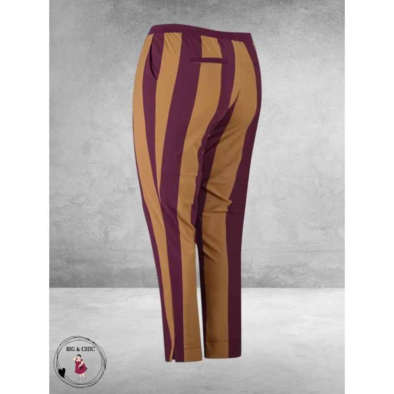 PLUS BASICS Broek/Pants Block Stripe