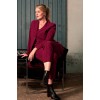 Plus Basics Blazer Long Jacket Berry