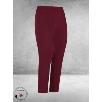 PLUS BASICS Broek/Pants Berry