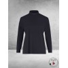 PLUS BASICS Shirt TURTLE NECK NAVY