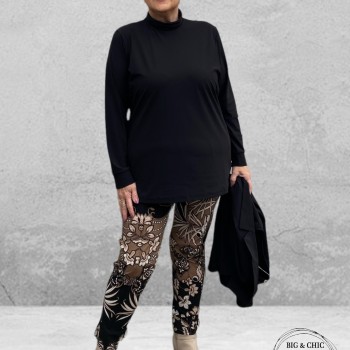 Only-M Col Shirt Sporty Chic Zwart