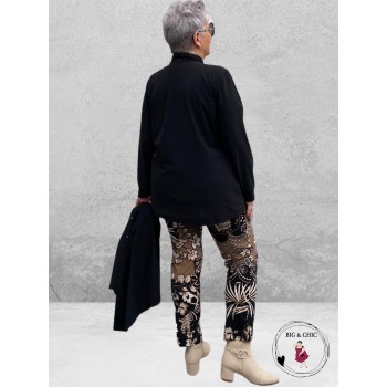 Only-M Col Shirt Sporty Chic Zwart