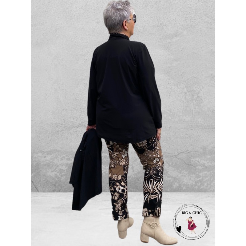 Only-M Col Shirt Sporty Chic Zwart