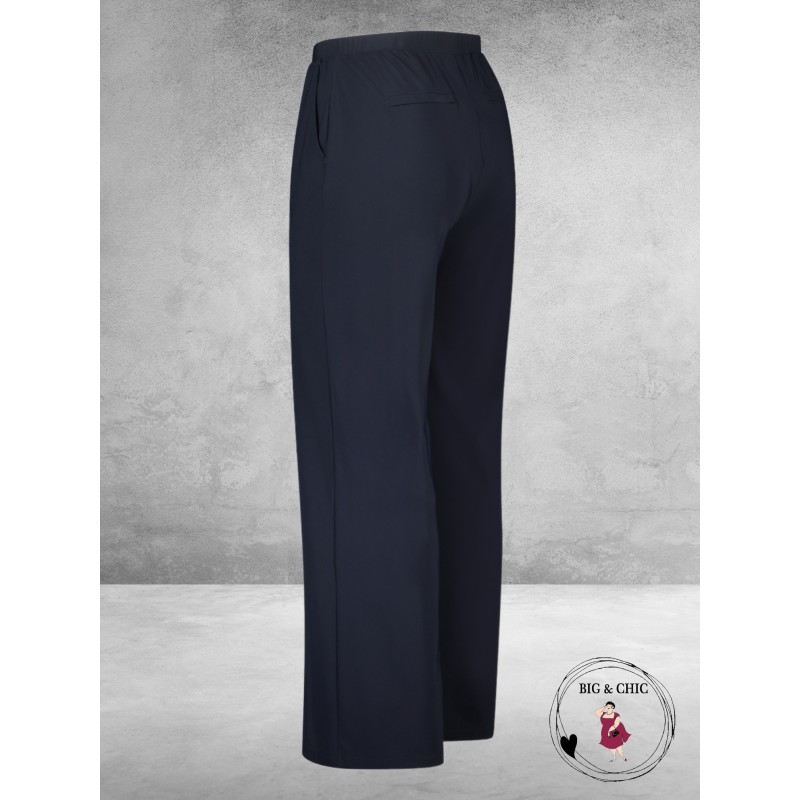 PLUS BASICS Broek/Pants WIDE ZWART WARM