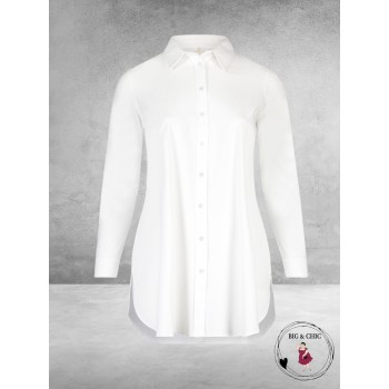 PLUS BASICS Blouse Long WIT