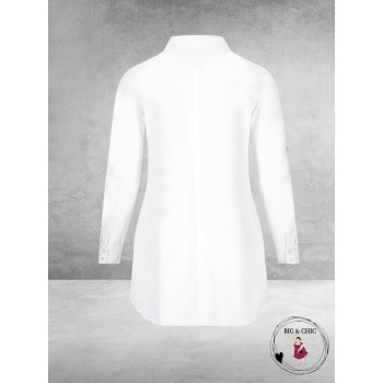 PLUS BASICS Blouse Long WIT