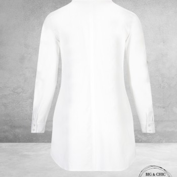 PLUS BASICS Blouse Long WIT