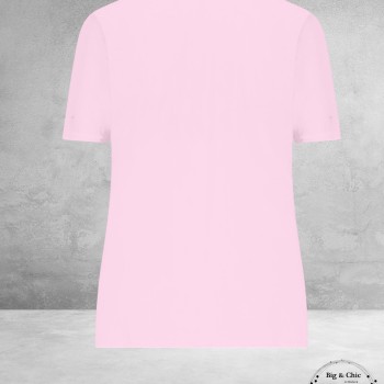Plus Basics Wrap Top LIGHT PINK