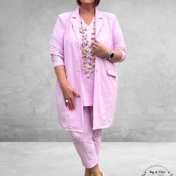 Plus Basics Wrap Top LIGHT PINK