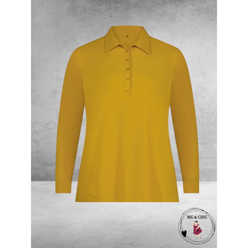 PLUS BASICS Polo Shirt OKER YELLOW