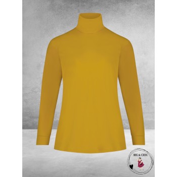 PLUS BASICS Shirt TURTLE OKER GEEL