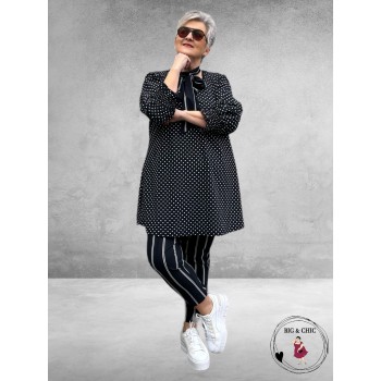 Plus Basics Puff Top College Dot