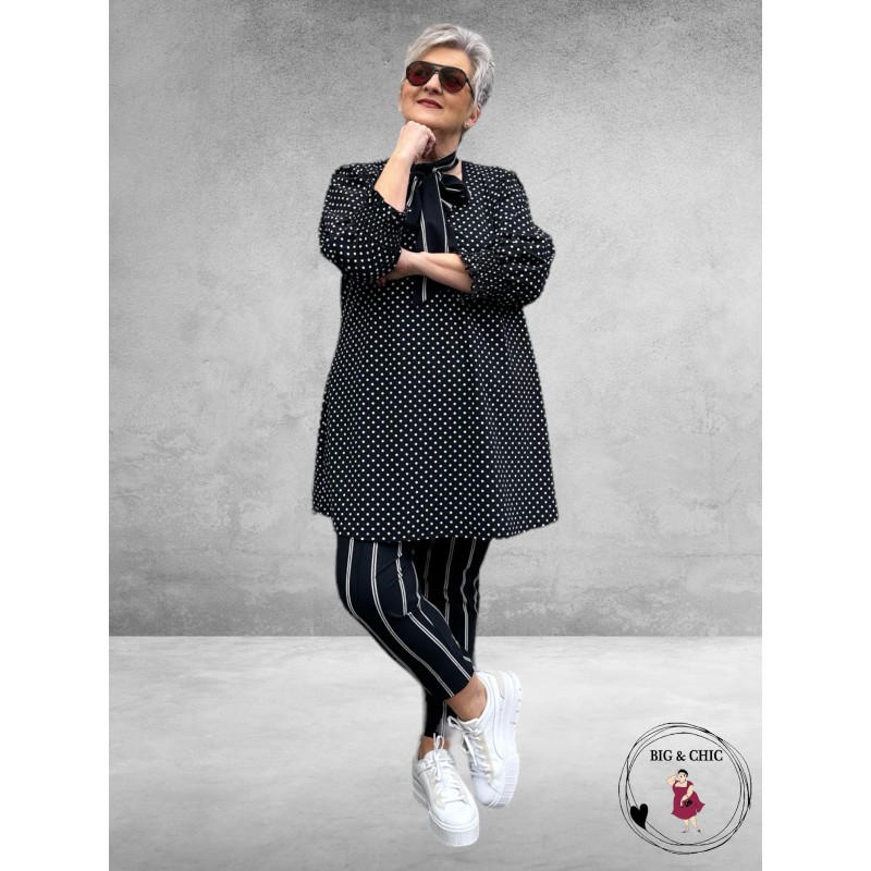 Plus Basics Puff Top College Dot