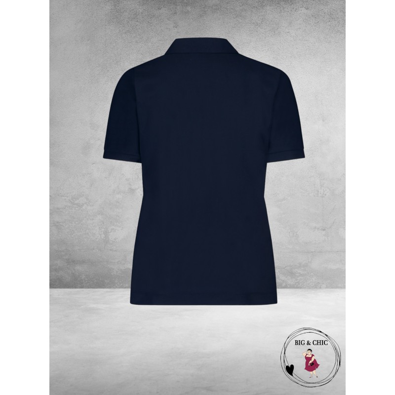 PLUS BASICS Polo Shirt Korte Mouw Navy 