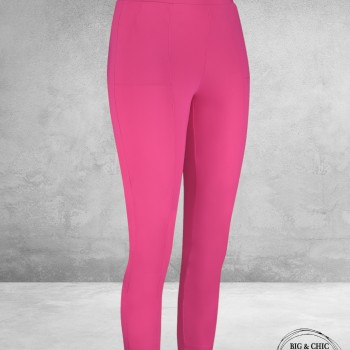 PLUS BASICS Broek Pants Tight Fuchsia