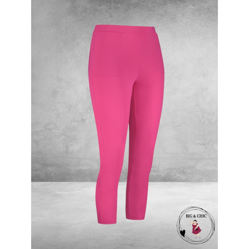 PLUS BASICS Broek Pants Tight Fuchsia