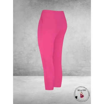 PLUS BASICS Broek Pants Tight Fuchsia