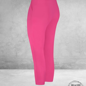 PLUS BASICS Broek Pants Tight Fuchsia