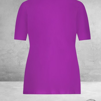 Plus Basics Wrap Top CYCLAM