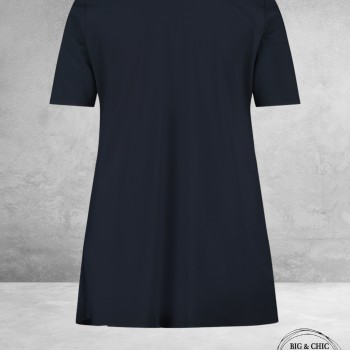 Plus Basics Wrap Top NAVY