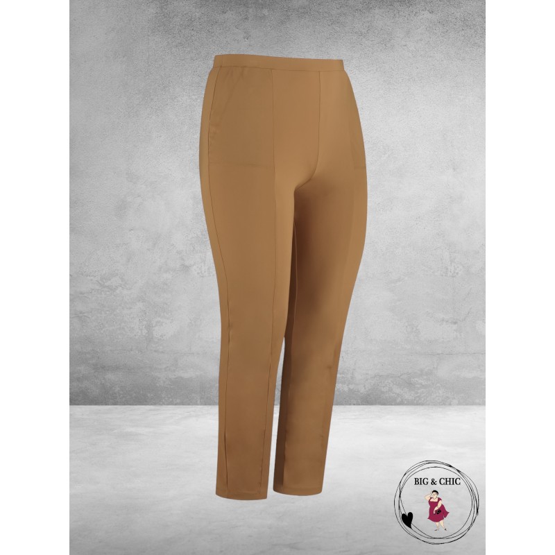 PLUS BASICS Broek Pants Tight CARAMEL