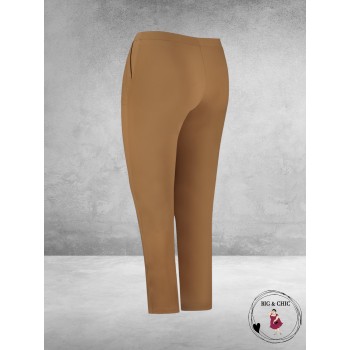 PLUS BASICS Broek Pants Tight CARAMEL