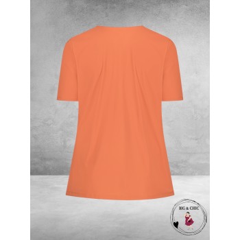 Plus Basics Wrap Top GINGER