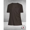 Plus Basics Wrap Top CHOCLAT
